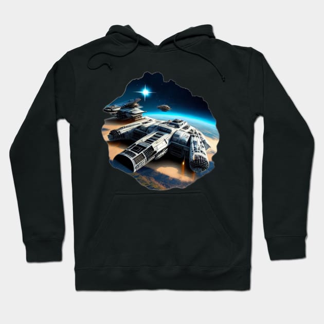 millennium falcon Hoodie by D's Tee's